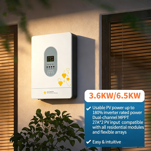 4kW/6.2kW/10kW/11kW Hybrid Inverter,solar Grid Inverter with MPPT Charge Controller,off-grid Inverter Pure Sine Wave for Home