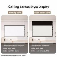 Écran de projection motorisé à tension électrique Black Crystal ALR 72 150 pouces 16:9 avec télécommande sans fil pour home cinéma 4K