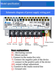 PMT-24V150W2BA พาวเวอร์ซัพพลาย 150W 24V 6.25A แบบติดตั้งบนแผงวงจร 115V 230V ราคาอุตสาหกรรมต่อรองได้ - Product Image 2
