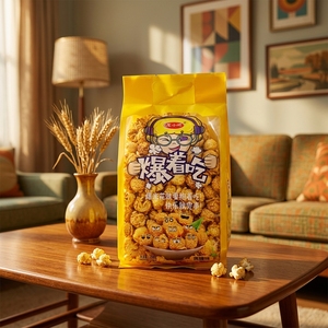 Longxiaoya Popcorn de maïs doux 200g Sachet Snacks céréaliers sains cuits au four Sans graisses trans Semi-moelleux Gonflés Prêts à la crème caramélisée et au sucre - Product Image 2