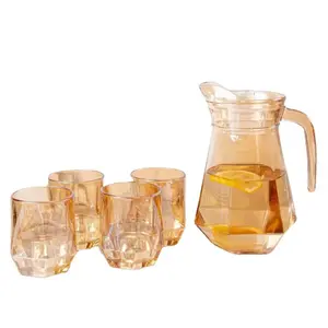 Популярный высококачественный набор чайника, стеклянная бутылка для воды, Термостойкое стекло из пяти предметов, чайник для дома