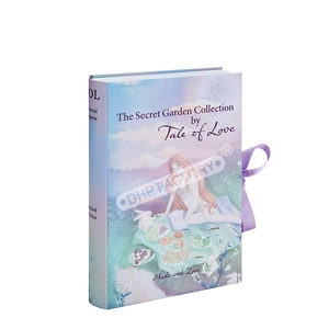 Cinta de embalaje de papel para regalo personalizado, cierre magnético en forma de concha de almeja, peluca para quemar pelo de bebé, caja de estilo hueco, libros para niños - Product Image 6