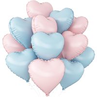 Ballons en forme de cœur en feuille d'aluminium Macaron, ballons en Mylar multicolores en forme de cœur pour la décoration de mariage, de la Saint-Valentin et d'anniversaire