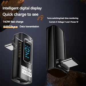 140W Phổ <span class=keywords><strong>USB</strong></span> Loại C OTG <span class=keywords><strong>Adapter</strong></span> Hiển Thị Kỹ Thuật Số 40Gbps Truyền Dữ Liệu <span class=keywords><strong>USB</strong></span>-C Nối Cho Điện Thoại MacBook iPad Adaptador - Product Image 3