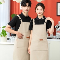 Tablier en toile style coréen pour barista et fleuriste, durable, lavable, sans manches, pour coiffeur et artiste floral, idéal pour la restauration