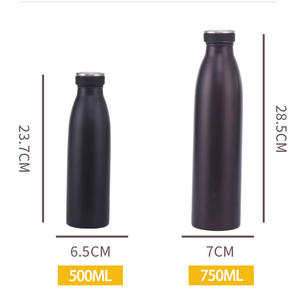 Botella de leche de acero inoxidable, termo aislado con logotipo personalizado OEM, Cola colorida, agua caliente y fría, 350ml, 500ml, 750ml - Product Image 4