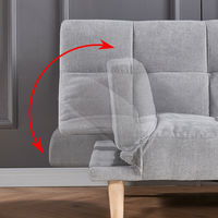 Venta caliente sofá cama plegable ajustable en la cama sofá muebles para sala de estar