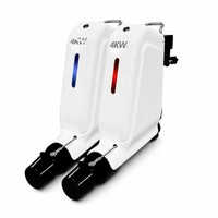 Pompe à jet électrique légère LSJ-T200 4KW pour bateau gonflable en aluminium, anti-emmêlement, pour la lutte contre les inondations urbaines