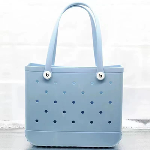 Sac fourre-tout décontracté imperméable à grande capacité à deux poignées de style vacances EVA - Sac de plage en maille respirante pour l'été et les voyages - Product Image 1