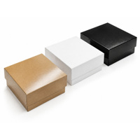 Boîtes cadeaux rigides en papier kraft personnalisées, étuis d'emballage laminés brillants avec logo personnalisé pour vêtements, chaussures, souvenirs