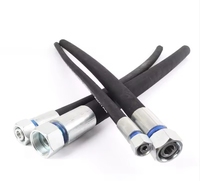 An-4 6 8 10 12 16 20 Couvercle en nylon noir en acier inoxydable tressé CPE ou NBR Tuyau de refroidisseur d'huile de ligne de carburant en caoutchouc
