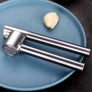 304 Stainless Steel Zizi Alloy Manual Garlic Puree Maker Dishwasher <b>Safe</b> Kitchen <b>Tool</b> with Clip - Product Image 2