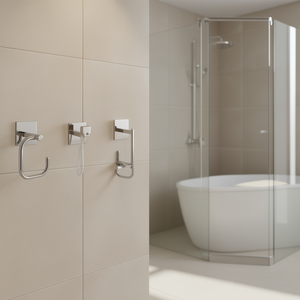 Juego de Accesorios de Baño Totoila de 4 Piezas, Acero Inoxidable 304, Montaje Adhesivo, Acabado Cromado - Product Image 2