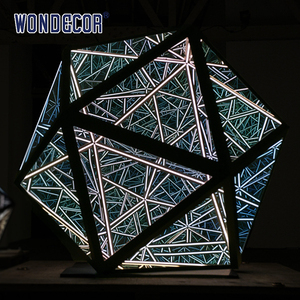 Лидер продаж, современная абстрактная световая скульптура из нержавеющей стали - Product Image 5