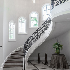Escalera curva <span class=keywords><strong>de</strong></span> <span class=keywords><strong>acero</strong></span> <span class=keywords><strong>inoxidable</strong></span> con doble placa <span class=keywords><strong>de</strong></span> mármol, escalón curvo <span class=keywords><strong>de</strong></span> lujo con Diseño <span class=keywords><strong>de</strong></span> <span class=keywords><strong>escaleras</strong></span>, en venta - Product Image 2