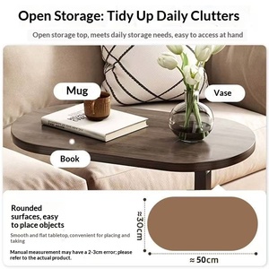<span class=keywords><strong>Table</strong></span> de chevet en bois, mobile et réglable en hauteur, à un seul niveau, pour la maison, la chambre, le salon, comme étagère de canapé ou petite <span class=keywords><strong>table</strong></span> à thé, style simple, classique ou moderne - Product Image 4
