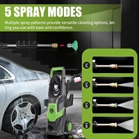 Nettoyeur haute pression portable intelligent pour voiture 220V 3000W avec fonction d'arrêt automatique, pompe à eau et accessoires pour le lavage de voiture