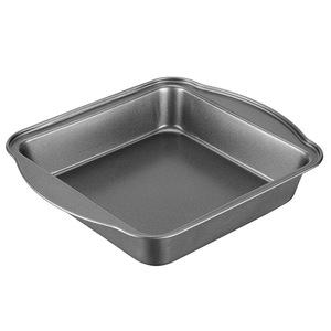 Molde para hornear cuadrado antiadherente de acero al carbono de 28x24 cm para hornear pizza, molde para pastel, multifuncional, apto para horno. - Product Image 3