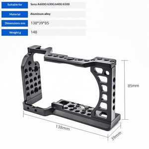 Carcasa de Aleación de Aluminio para Cámara <span class=keywords><strong>Sony</strong></span> A9/A7M3/A7R3 A7R4/A7S3 A7R5/A7M5 A7C ZV-E10 Canon R5/R6 R7 EOS R8 R10 Fujifilm X-T50 - Product Image 1