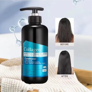 Acondicionador Capilar con Aceite de Nuez Marroquí, Acondicionador Reparador con Colágeno, Aceite de Argán y Jojoba Orgánico para Cabello Dañado y Caído - Product Image 4