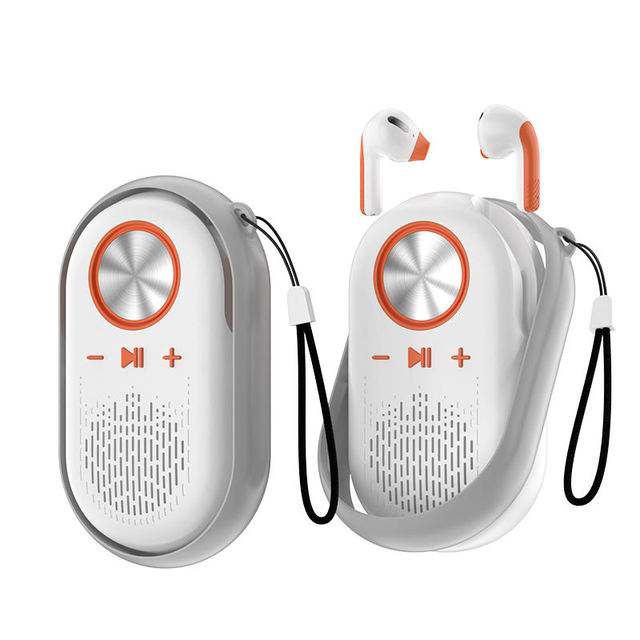 2 in 1 Wireless Speaker Quick Pairing Wireless Earbuds TWS Earbuds Portable Audio Player Speaker Bass Sound Headphone