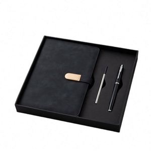 Custom Red PU Leather <b>Journal</b> Notebook Gift Set Wholesale Promotional Business Writing Book Pen Set Corporate <b>Journal</b> for Gift - Product Image 3