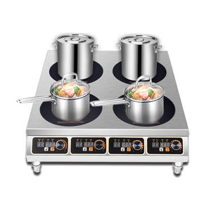 Cocina de Inducción de acero inoxidable, <span class=keywords><strong>tres</strong></span> quemadores, 3500w, fabricantes - Product Image 2
