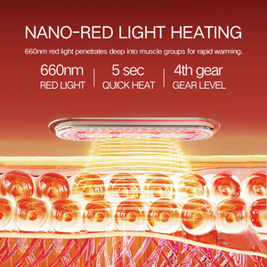 Sabuk Pijat Getar untuk Latihan dengan Pemanasan Cahaya Merah untuk Meredakan Nyeri dan Kelelahan - Sabuk Kebugaran - Product Image 3