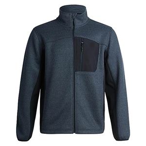 Giacche in Pile Grigio con Zip Spessa Personalizzate OEM per Uomo, <span class=keywords><strong>Abbigliamento</strong></span> Outdoor - Product Image 3