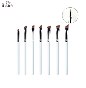 Pinceles de <span class=keywords><strong>Maquillaje</strong></span> Angulares Delgados para Tinte, con Logotipo Personalizado, Marca Privada, Pincel Plano para Cejas, Delineador, Corrector y Tinte de Cejas - Product Image 1