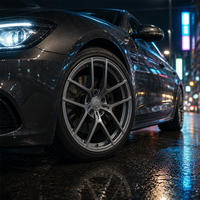 Jantes en alliage forgé personnalisées 1 pièce en satin gris léger à rayons en Y de 18, 19, 20, 21 pouces 5x112 5x114.3 5x120 pour BMW M3 M4 Audi RS5