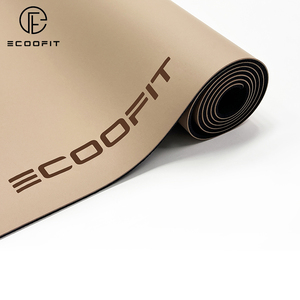Đồng Bằng Màu Sắc 5Mm Màu Be Khỏa Thân Ánh Sáng Màu Nâu Vòm Vòm Cầu Không Trượt Biểu Tượng Tùy Chỉnh Hình Bầu Dục Thuốc Hình Dạng Vegan PU Cao Su Yoga Mat - Product Image 5