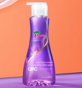 Détergent à <span class=keywords><strong>lessive</strong></span> liquide spécialisé Rayshine Eco-friendly GMC Silk avec parfum floral pour l'entretien des vêtements, flacon pompe en plastique de 500 g - Product Image 4
