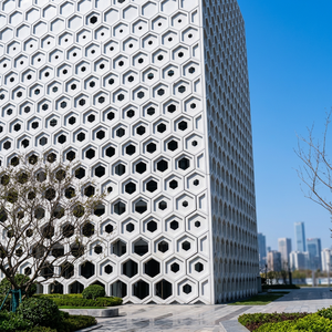 Panel de Fachada Hexagonal para Muro Cortina, Revestimiento Exterior de Edificios, Sistema de Muro Arquitectónico Moderno - Product Image 1