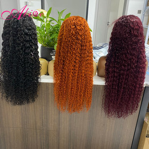 Nouvelle Collection Personnalisée Automne Perruque Frontale Cheveux Brésiliens Jaune Orange Body Wave 13x4 13x6 Perruques Lace Front Cheveux Humains pour Femmes - Product Image 4