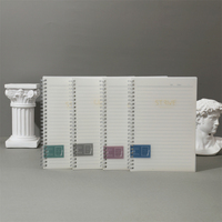 Carnet de notes en papier à couverture rigide au format A5 Carnet de notes personnalisé à couverture simple en carton à spirale pour étudiants