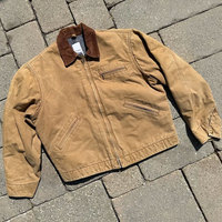 Veste de travail en toile de canard épaisse personnalisée pour homme, coupe décontractée, style utilitaire, effet vieilli, pour charpentier et chauffeur de camion