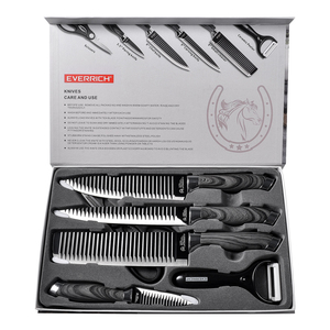 Konoll มีด <span class=keywords><strong>EVERRICH</strong></span>,ชุดมีด PP TPR เคลือบลวดลายในโรงงานพร้อมกล่องบรรจุ - Product Image 1