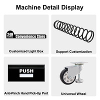 Petit distributeur automatique de snacks et de boissons, distributeur automatique combiné extérieur
