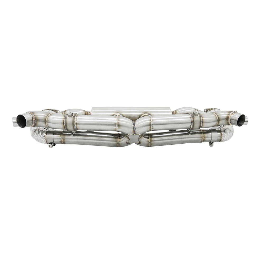 VantaFlow 1.5mm Performance Stainless Steel Vacuum Valve Catback Exhaust and Downpipe System for Porsche 911 991 Turbo 3.8T 2017-2019