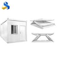 Conteneur d'entrée de supermarché préfabriqué en acier pour extérieur, abri de jardin, pour centre commercial, hôtel, avec panneaux sandwich démontables