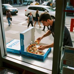 Cajas de Pizza Biodegradables, Plegables, a Prueba de Fugas, Desechables, para Llevar, con Impresión de Logotipo de Marca Personalizada para Entrega - Product Image 2