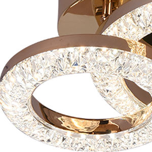 Candelabro LED con Control remoto de estilo moderno, anillos circulares, lámpara de techo acrílica, sala de estar, dormitorio, Base de aluminio, fuente de alimentación de CA - Product Image 3