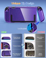 Étui de protection en cristal divisé TPU/PC pour Nintendo Switch2, compatible avec la communication filaire