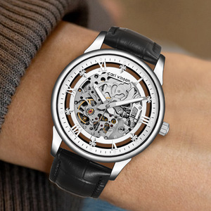 Reloj de gama alta para hombre, Esqueletizado reloj de pulsera resistente al agua de cuarzo, elegante y versátil - Product Image 4