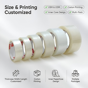 Custom Acrylic Pressure Sensitive Water Activated Heat-Resistant 48mm 1000m Single Sided BOPP Carton Sealing Packing <strong>Tape</strong> - Product Image 2