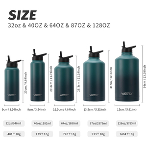 Trung Quốc 32Oz 40Oz Công Suất Lớn Thép Không Gỉ Ngoài Trời Chai Nước Giá Rẻ Đi Bộ Đường Dài Cốc Rơm Vòi Chân Không Bia Du Lịch Thân Thiện - Product Image 3