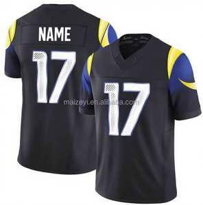 Лучшее качество соперничества #8 Jared Verse #9 Matthew Stafford #12 Puka Nacua #17 Davante Adams сшитая майка американского футбола - Product Image 4