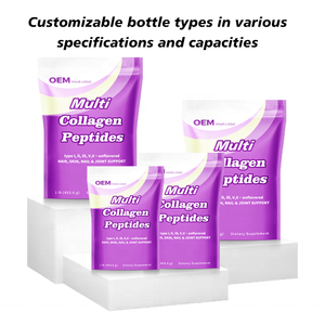 ผงคอลลาเจนเปปไทด์ขายดี บรรจุภัณฑ์แบบกำหนดเองได้ ขั้นต่ำในการสั่งซื้อน้อย  ขนาดขวดและกล่องหลากหลาย สำหรับแบรนด์ที่เน้นการสร้างภาพลักษณ์ - Product Image 2