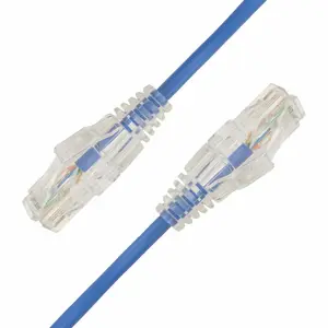 Cabo de remendo slim u/utp cat.6, 28awg, sem blindado, cabo de potência de cobre, cabo de ligação, rede elétrica, cabo de remendo rj45, chumbo